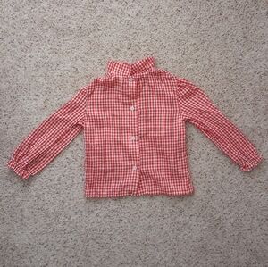 Vintage Western Country Cowboy Toddlers Plaid Top